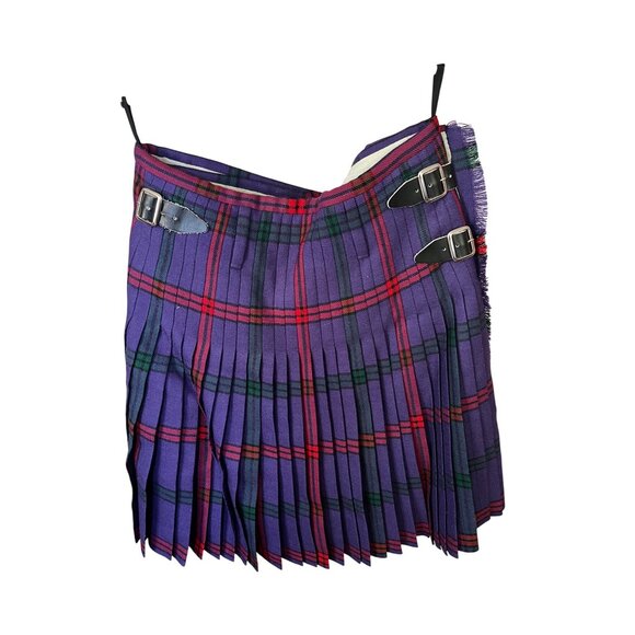 Vintage  Highland Crafts Royal Mile Scotland Purple Kilt & Day Jacket - Picture 3 of 16